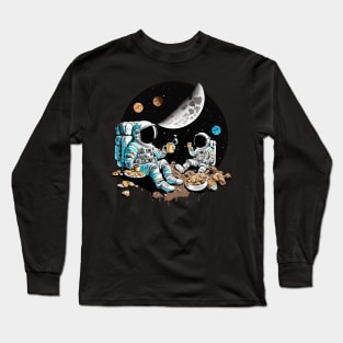 Coffee on the moon Long Sleeve T-Shirt